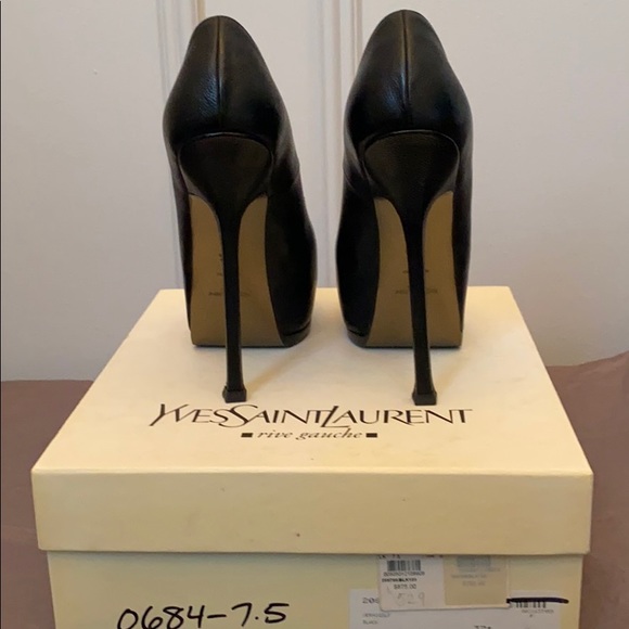 YSL Tribtoo black leather pump - Picture 8 of 9